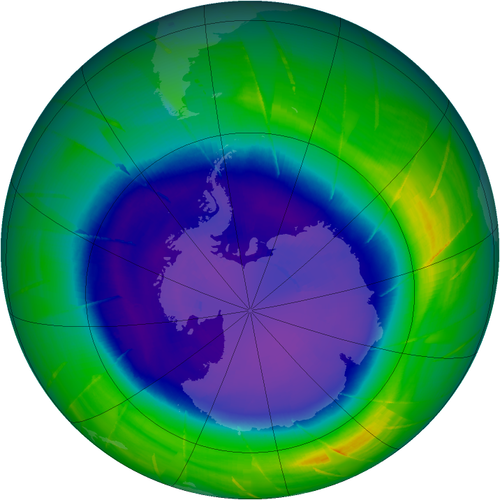 Ozone Map 2009-09-16